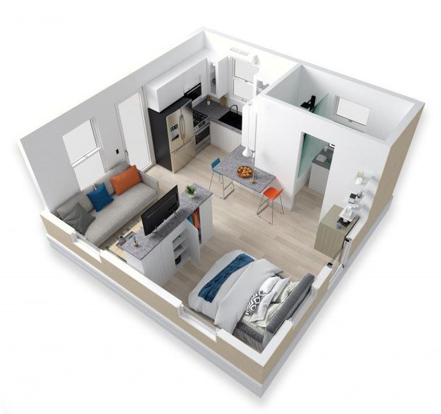 Интерьер Boxabl Casita