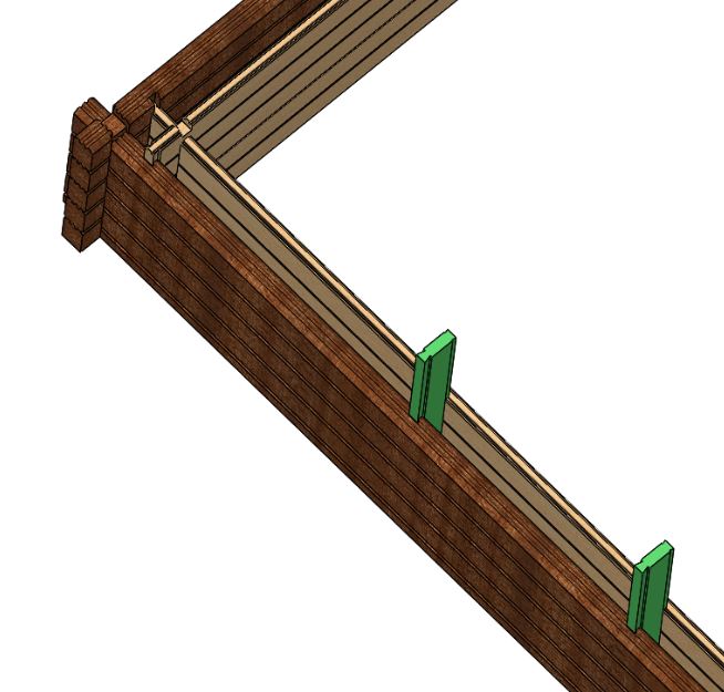 Связка внутреннего и внешнего бруса