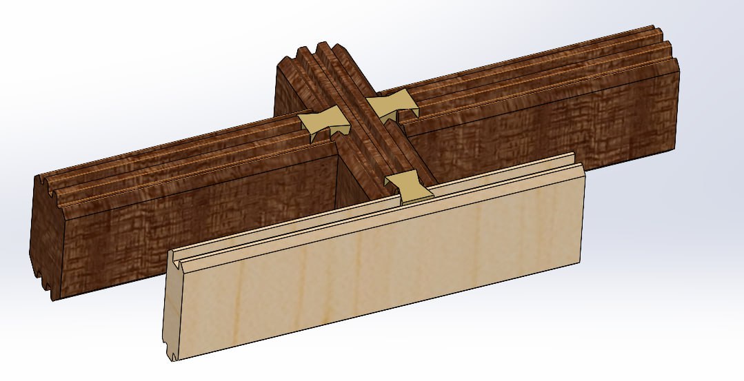 Сращивание бруса по длине
